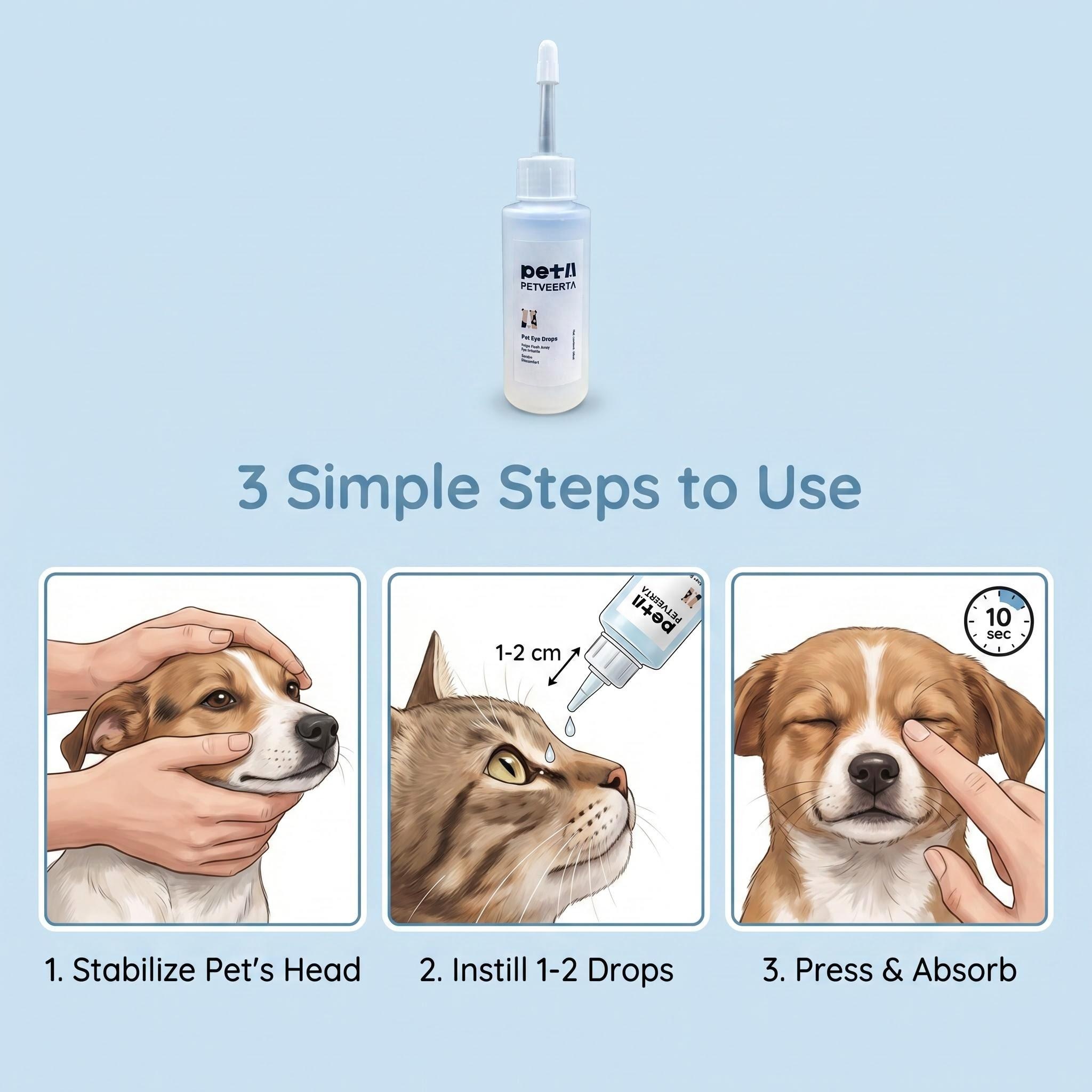 Pet Product, Eye Drops For Cats & Dogs, Pet Eye Care, Pet Eye ,Drops Eye, Health Support