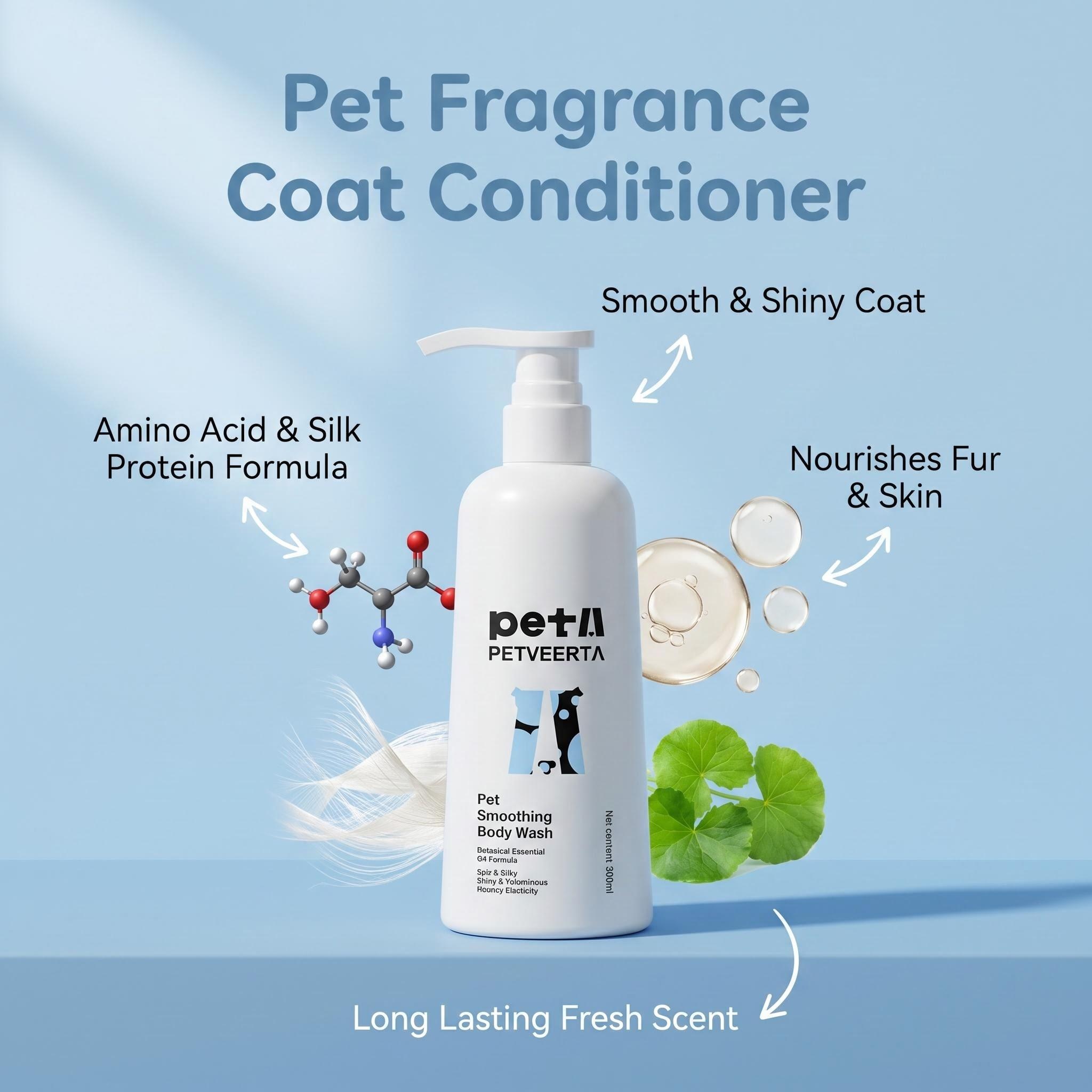 Pet shampoo, Pet Fragrance Coat Conditioner, Dog Cat Hair Conditioner, Pet Softening Coat Care, Long Lasting Scent Conditioner