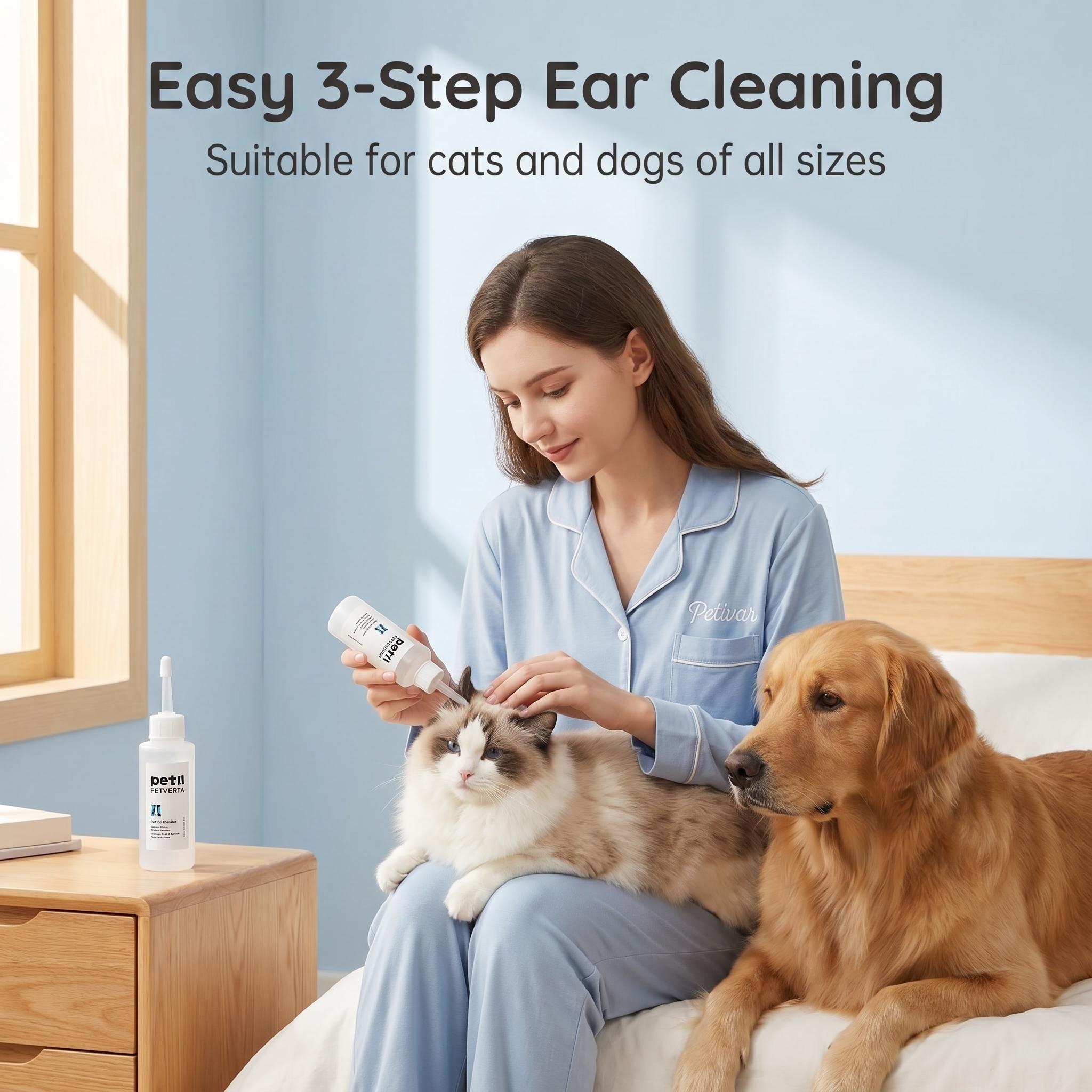 Pet Body Care, Pet Ear Cleaner, Ear Cleaning Solution, Daily Maintenance Ear Drops , Dog Cat Ear Care, Pet product, OEM Pet Grooming 
