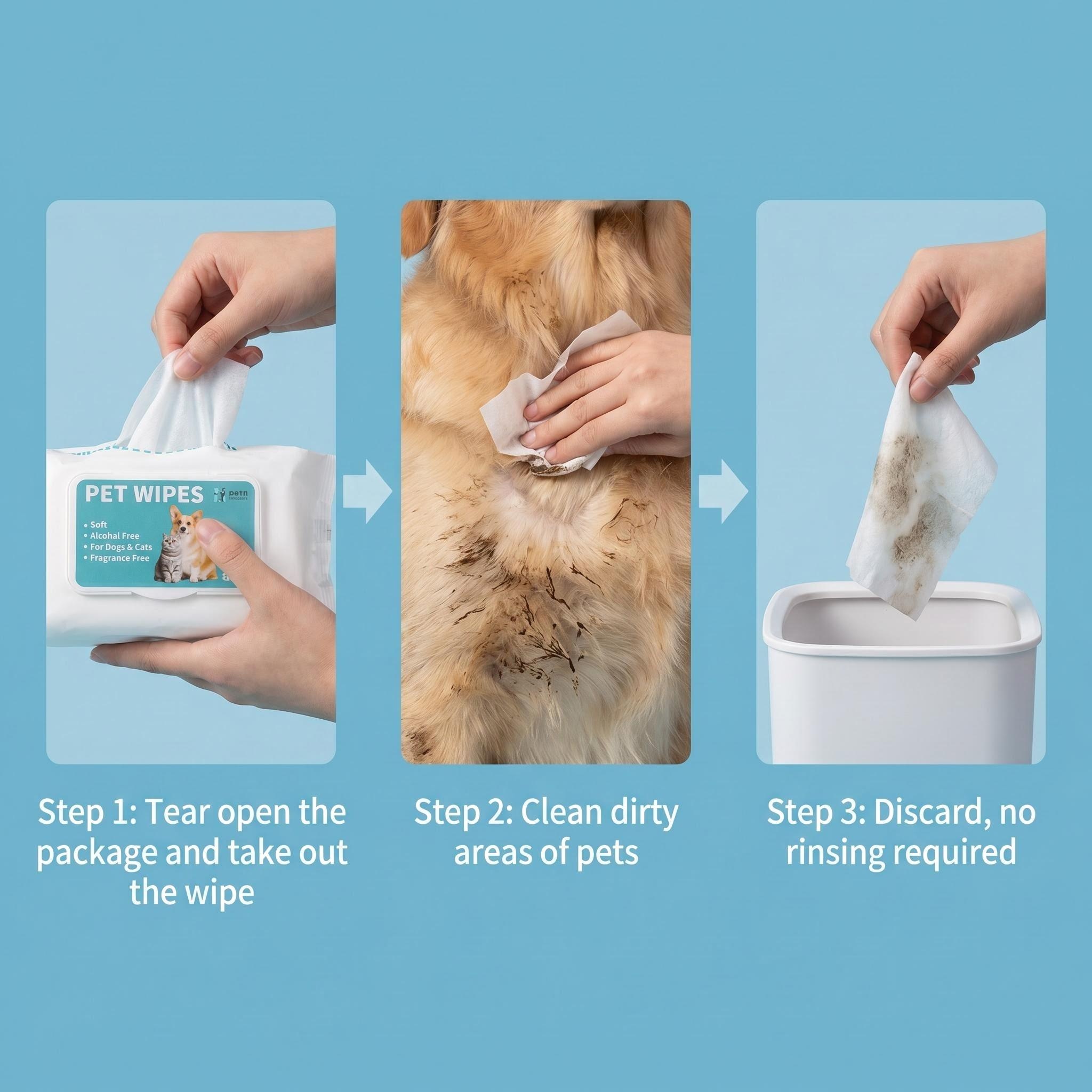 Pet Wipes, Pet Grooming Wipes, OEM Pet Wipes, Custom Pet Wipes, Alcohol-Free Wipes, Wholesale Pet Wipesm Dog Cat Wipes