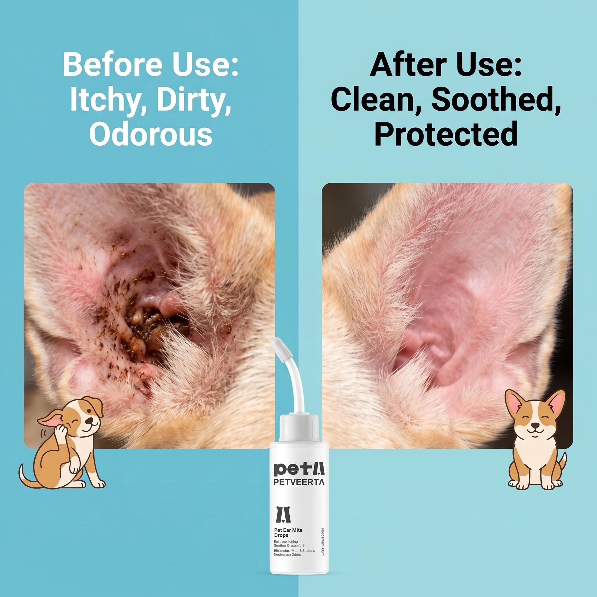 Pet Body Care, Pet Ear Cleaner, Ear Cleaning Solution, Daily Maintenance Ear Drops , Dog Cat Ear Care, Pet product, OEM Pet Grooming 