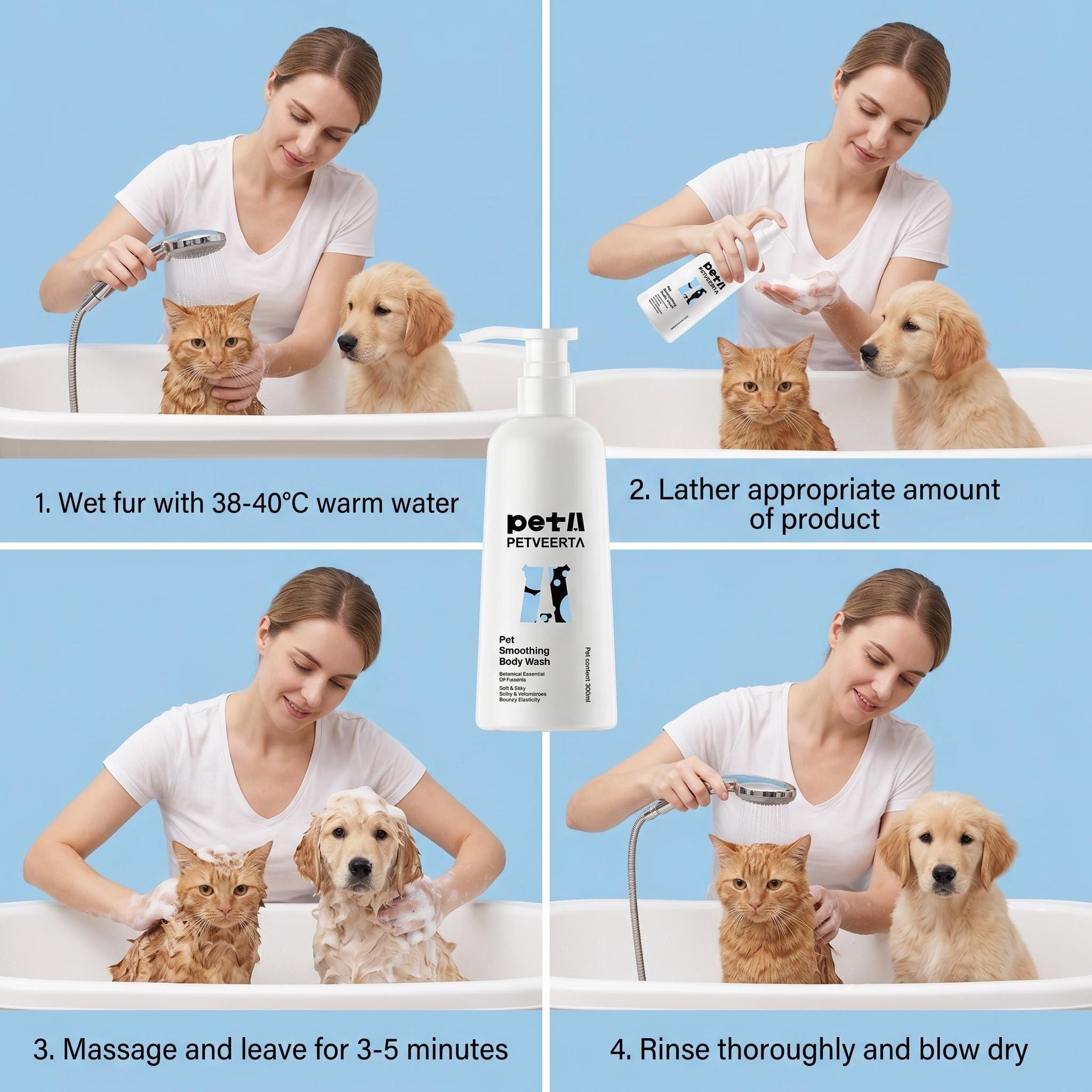 Pet shampoo, Pet Fragrance Coat Conditioner, Dog Cat Hair Conditioner, Pet Softening Coat Care, Long Lasting Scent Conditioner