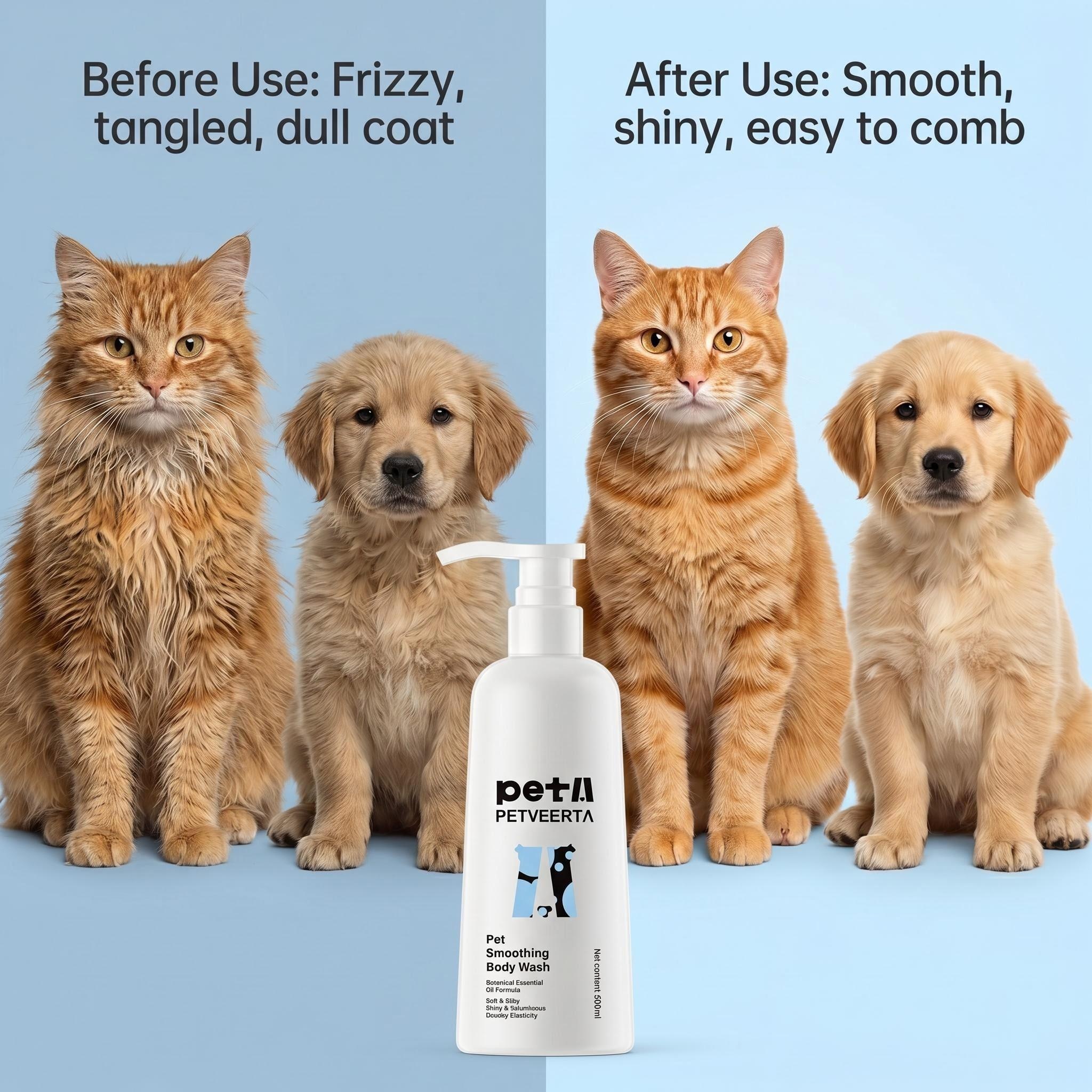 Pet shampoo, Pet Fragrance Coat Conditioner, Dog Cat Hair Conditioner, Pet Softening Coat Care, Long Lasting Scent Conditioner