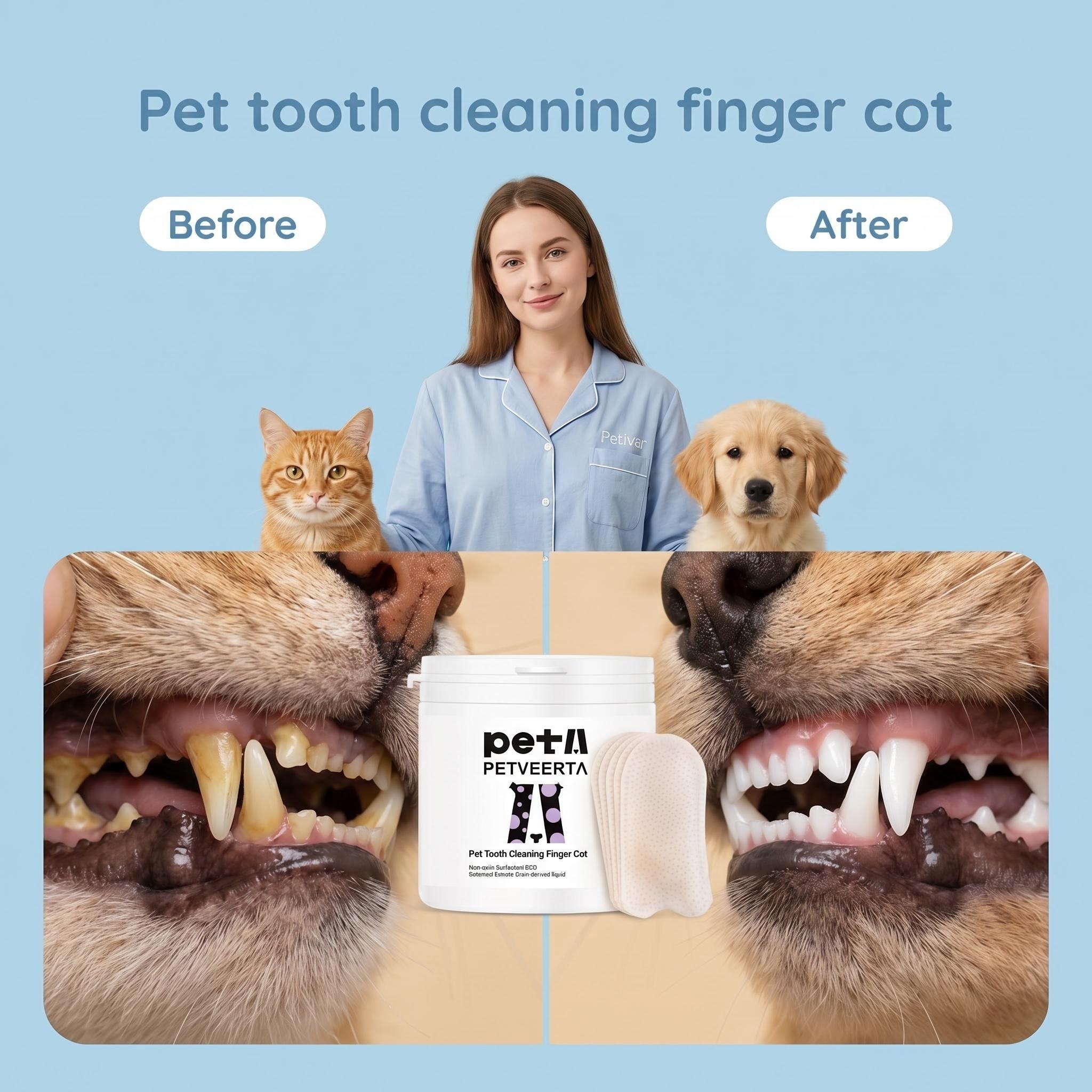 Pet product, Pet Tooth Cleaning, Disposable Wipes, Dental Wipes, Pet Oral Care, Oral Care Wipes, Oral Care Wipes, Pet Tooth Cleaning