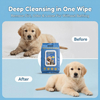 Professional No-Rinse Pet Cleaning Gloves for Eliminating Tough Odors and Extending Freshness, 20PCS