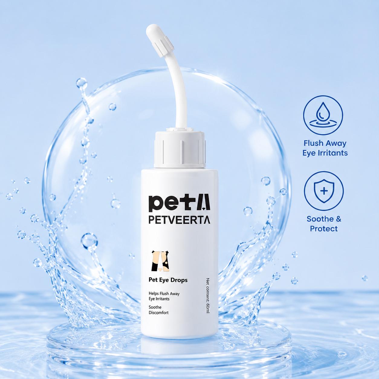 Pet Eye Wash, Eye Wash for Dogs and Cats, Pet Eye Wash Wholesale, Pet Eye Wash OEM ODM, Custom Pet Eye Cleaner