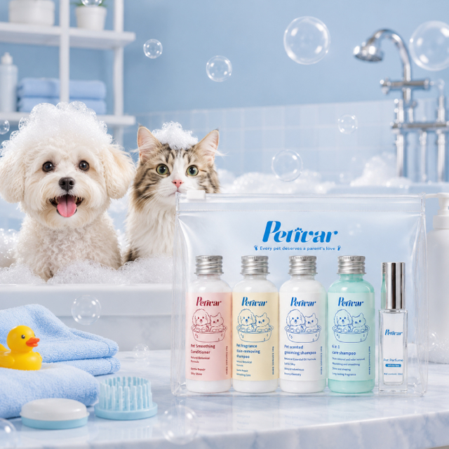Premium Pet Grooming Travel Kit | Shampoo, Conditioner & Pet Perfume Set for Dogs and Cats