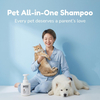All in One Pet Shampoo Conditioner, 2 in 1 Dog Cat Shampoo, Gentle Cleaning Pet Wash, Pet Coat Care Shampoo, Multi Effect Pet Grooming