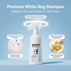Pet Product, White Dog Shampoo, Stain Remover Shampoo, Fur Brightening Shampoo, Dog Coat Whitening, Pet Stain Cleaning Shampoo