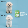 Professional Green 10 Count No-Rinse Pet Glove Wipes for Quick Body Cleaning and Coat Freshening for Dogs & Cats