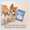 Professional 10 Count No-Rinse Pet Glove Wipes for Quick Body Cleaning and Coat Freshening for Dogs & Cats