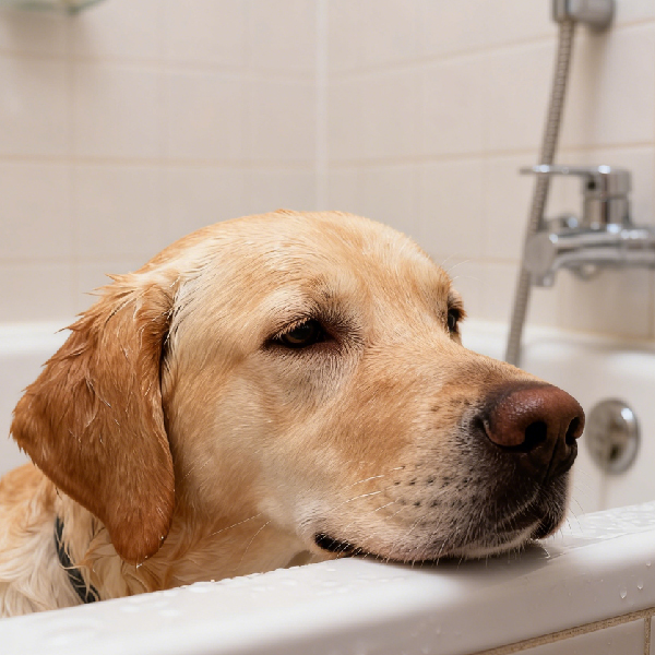 Step 1: Wet fur