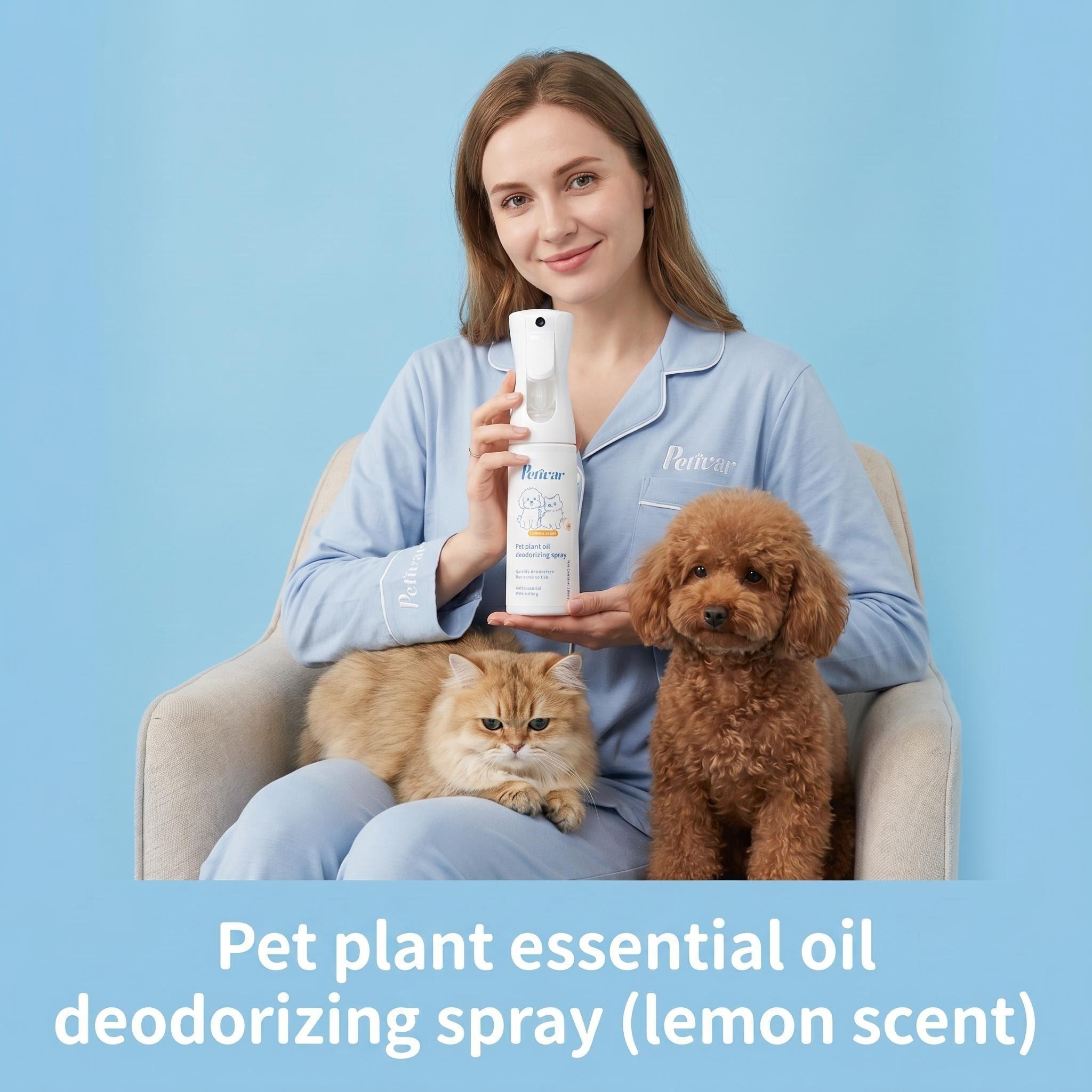 Professional Lemon Fresh Pet Spray for Eliminating Home Odors and Revitalizing Coats