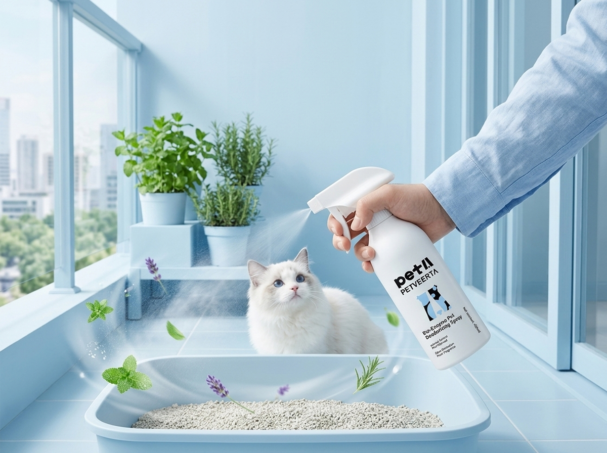Litter box surrounding area