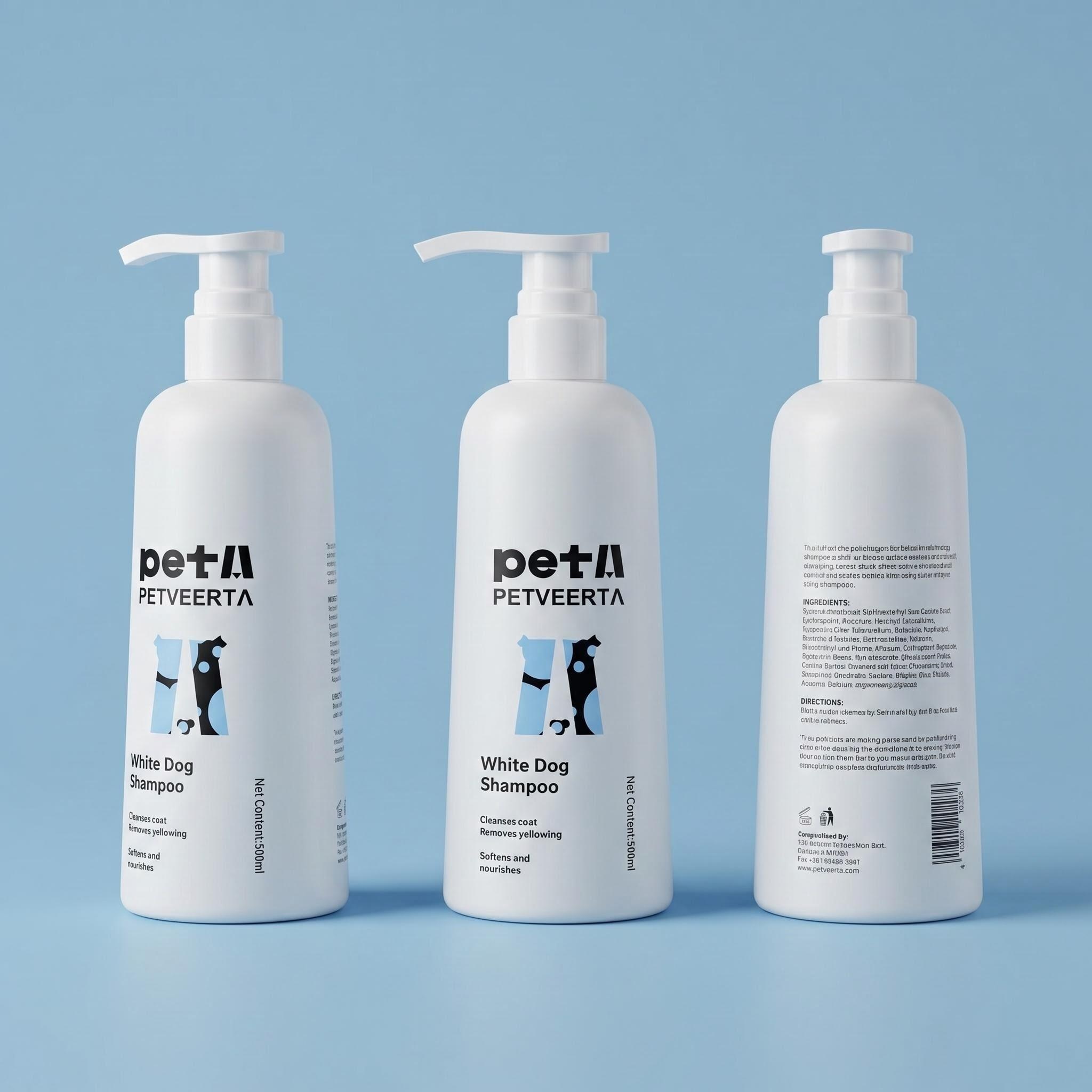 Pet Product, White Dog Shampoo, Stain Remover Shampoo, Fur Brightening Shampoo, Dog Coat Whitening, Pet Stain Cleaning Shampoo