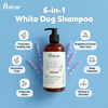 Professional White Coat Dog Shampoo for Removing Yellow Stains and Enhancing Shine